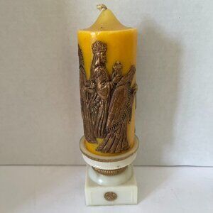 VTG 1978 Christmas Candle 3 Wise Men Holiday Elegance Hand Painted by Jasco